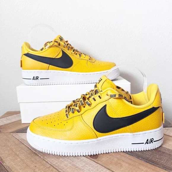 Nike AF1 Statement Game Amarillo Yellow and Black - Picture 4 of 14
